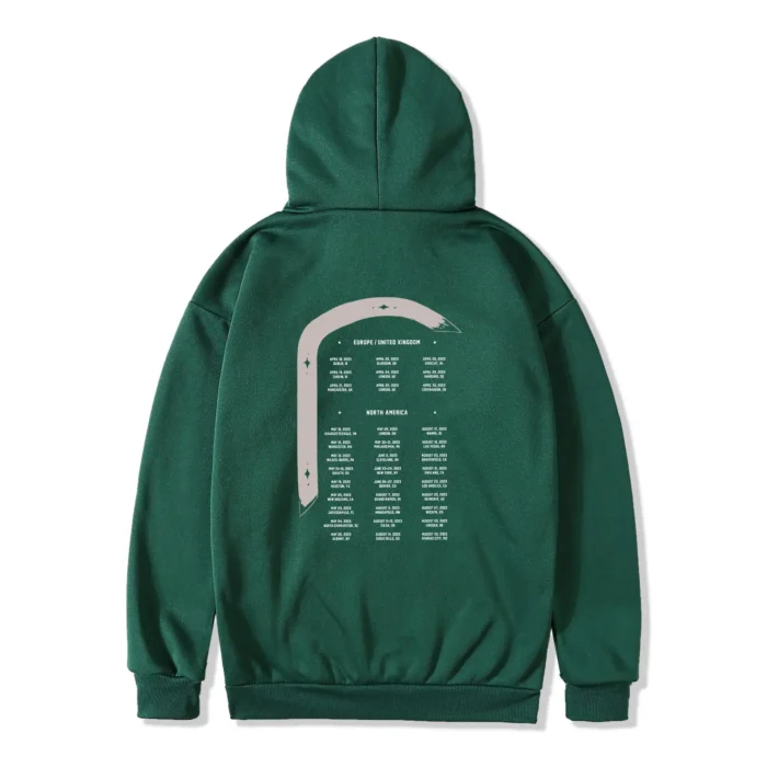 Burn Burn Burn Tour Bull Hoodie Green