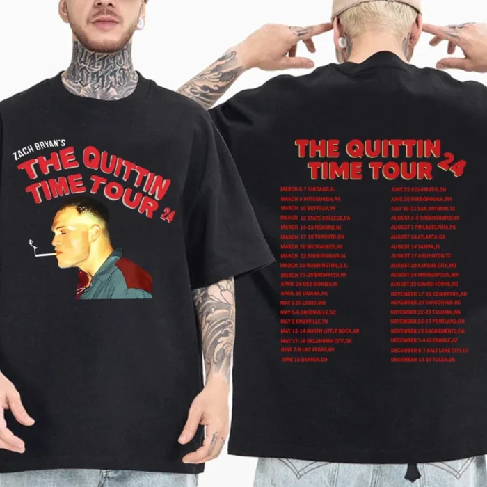 Unisex The Quittin Time Tour 2024 ZB T-Shirt