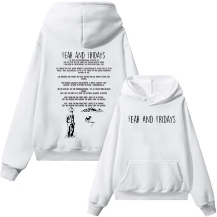 Fear and Fridays Zach Bryan Pullover Hoodie