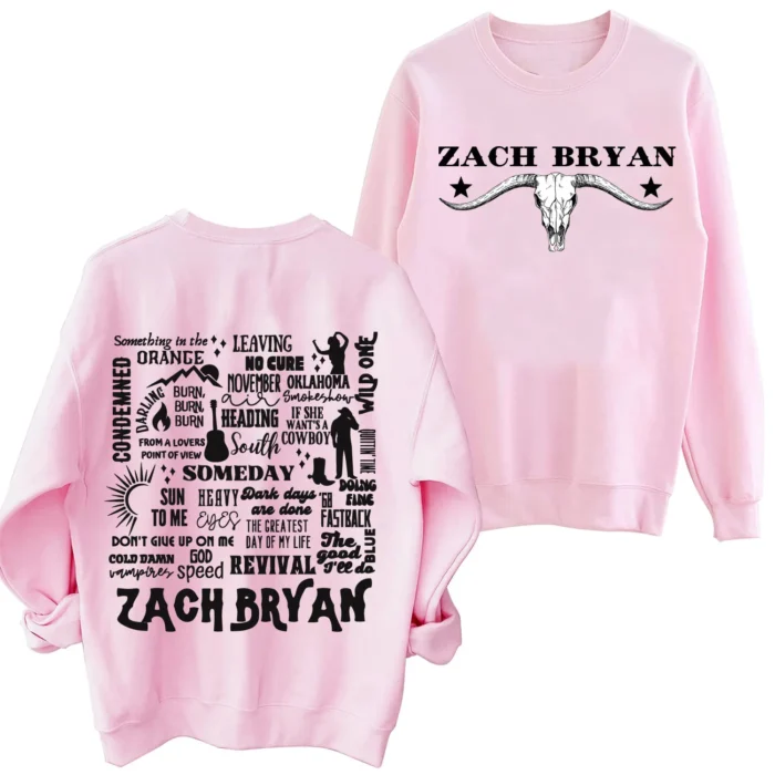 Sun To Me Tracklist Zach Bryan Sweatshirt