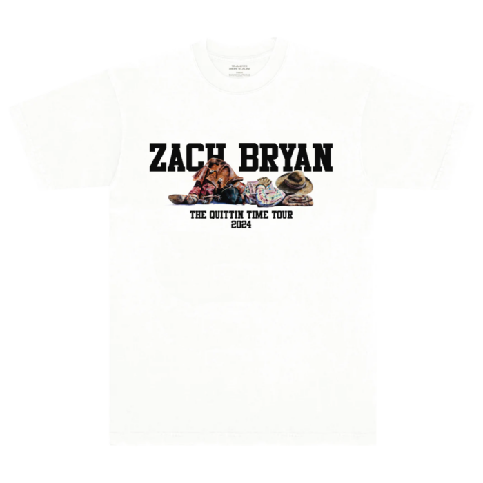 Resting Cowboy Zach Bryan Quittin Time Tour Shirt