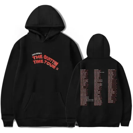 Zach Bryan Quittin Time Tour 24 Hoodie