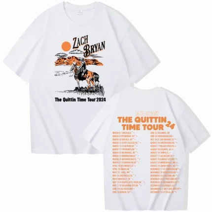 Zach Bryan The Quittin Time Tour 2024 T-Shirt